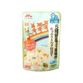 Morinaga 5 Kind of Vegetable Chicken Rice Cooked Plenty of Milk 130gr