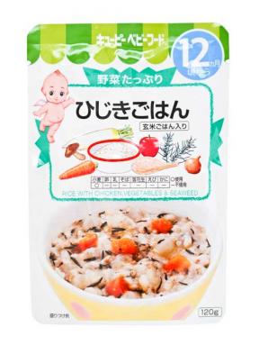 Kewpie Rice With Chicken Vegetables & Seaweed (12mth+) 120g