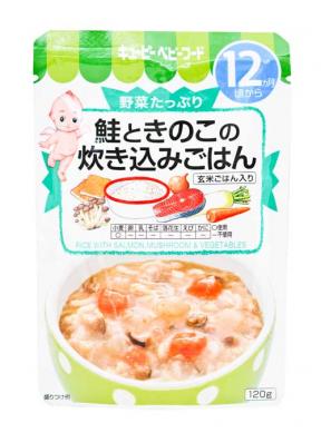 Kewpie Rice With Salmon, Mushroom & Vegetables (12mth+) 120g