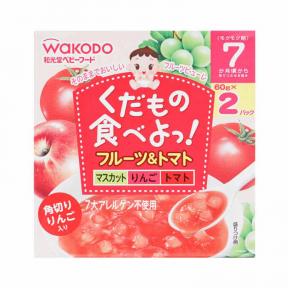 Wakodo Fruit Puree Apple & Tomato