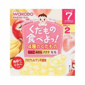Wakodo 4 Kinds of Fruits (Orange, Banana, Peach, Apple)