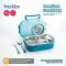 Freckles Stainless Steel Lunch Box - Light Blue - Tempat Makan Stainless Steel dengan Mangkuk